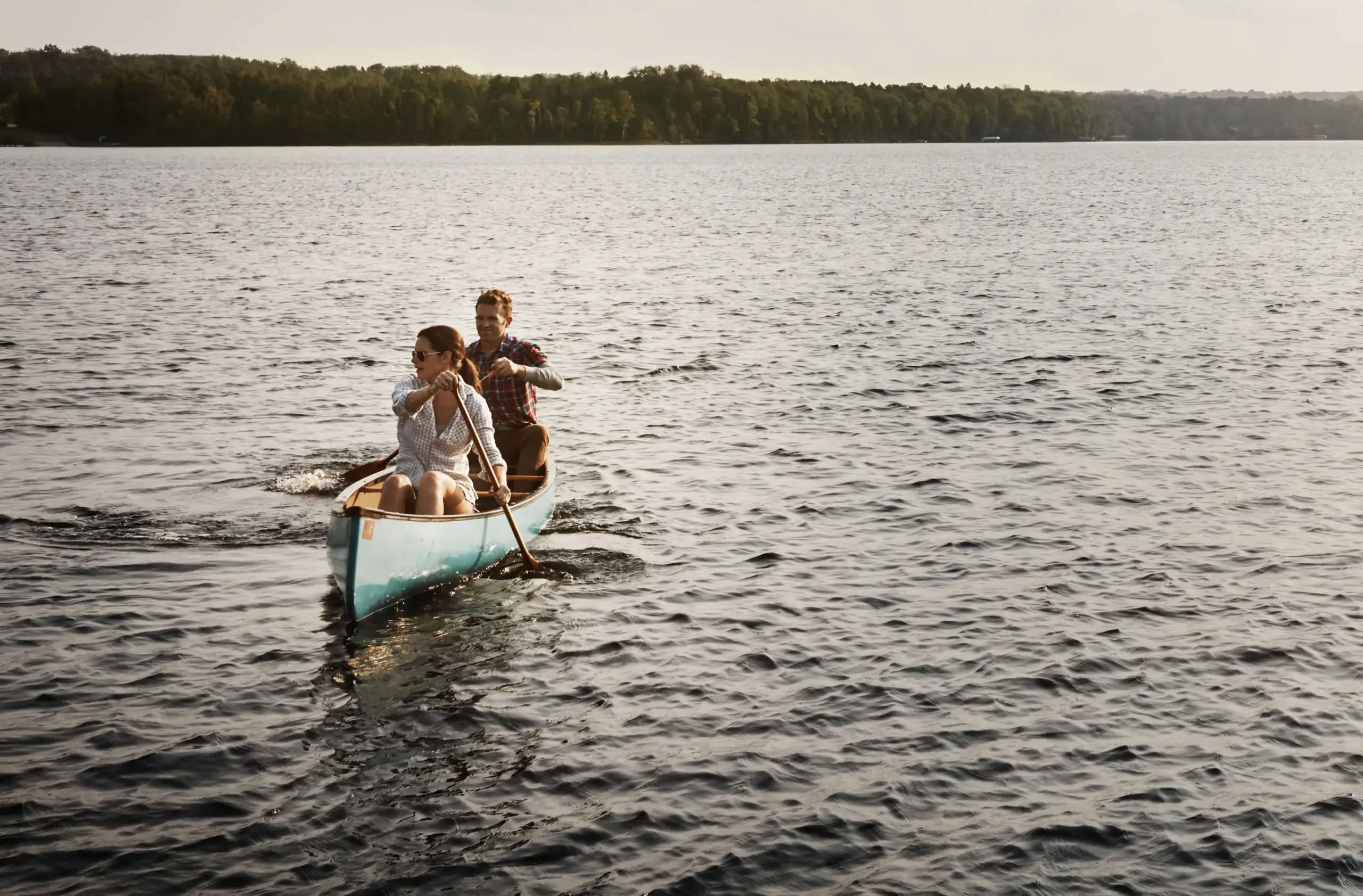 HGH-Hormone-Clinic A couple takes a canoe out on a lake. Get HGH hormone therapy from Healthy Aging Medical Centers of New Jersey in Northern New Jersey.